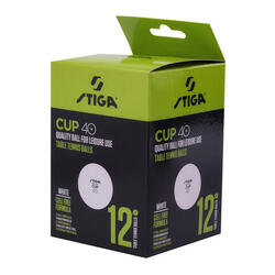 STIGA Cup balles de tennis de table 12 pcs.