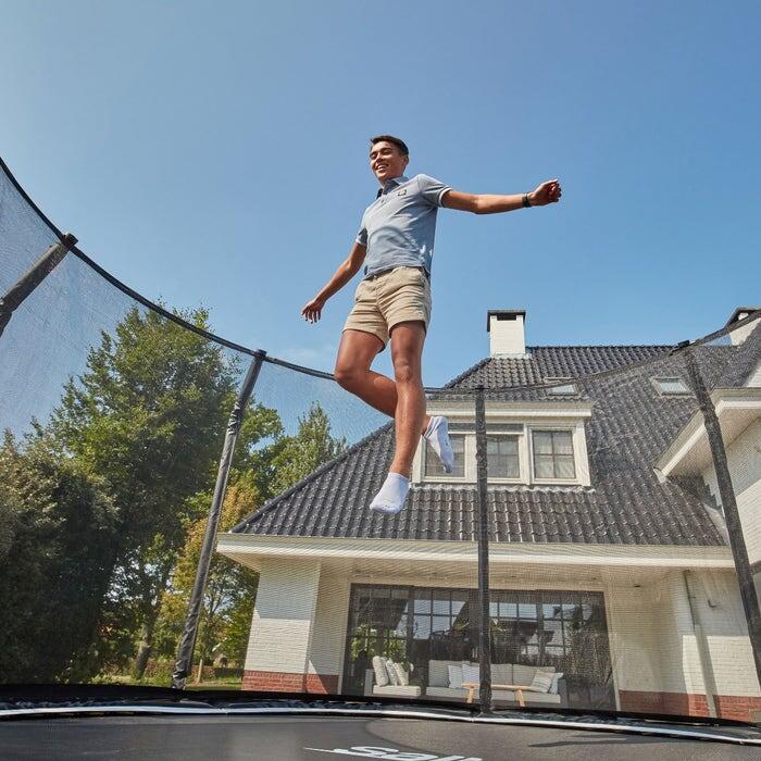 10ft Salta Black Round First Class Edition Trampoline with Enclosure 4/7