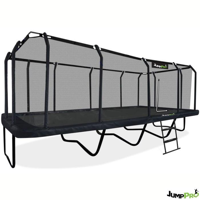 JUMPPRO 23ft x 10ft JumpPRO™ Xtra Giant Black Rectangular Trampoline
