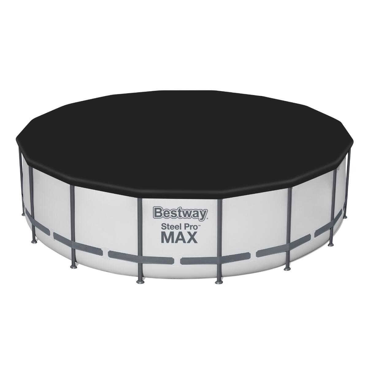 Bestway Round Steel Pro MAX Grey 16ft x 48" Above Ground Swimming Pool 4/7