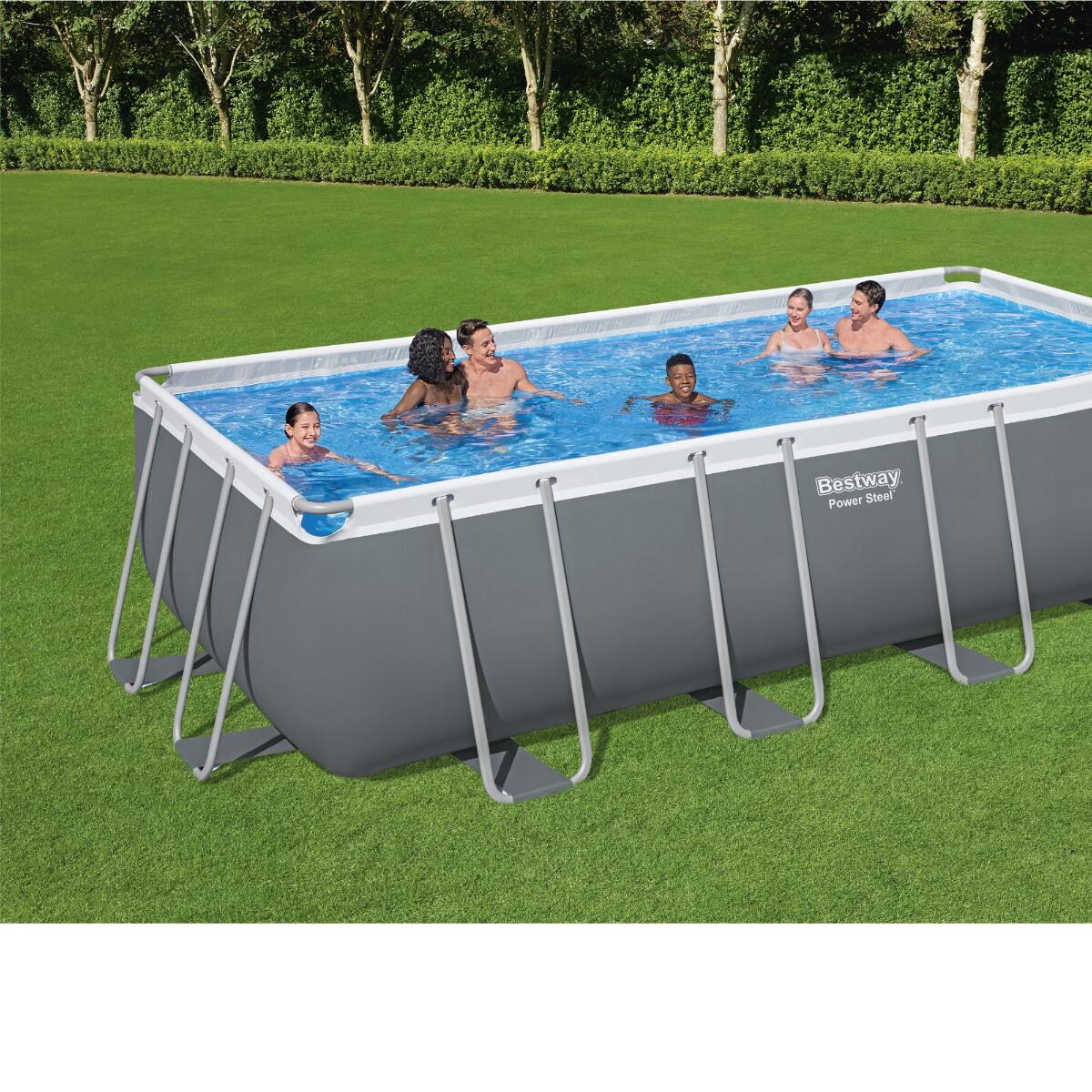 power steel rectangular pool