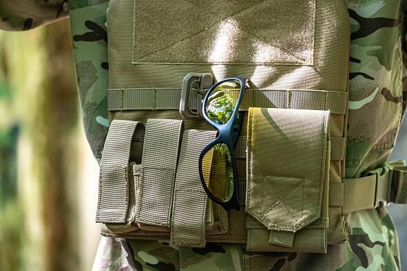 Okulary ochronne OPC MILITARY MARINES Matt Black Ultra Light Yellow + ETUI 7/7