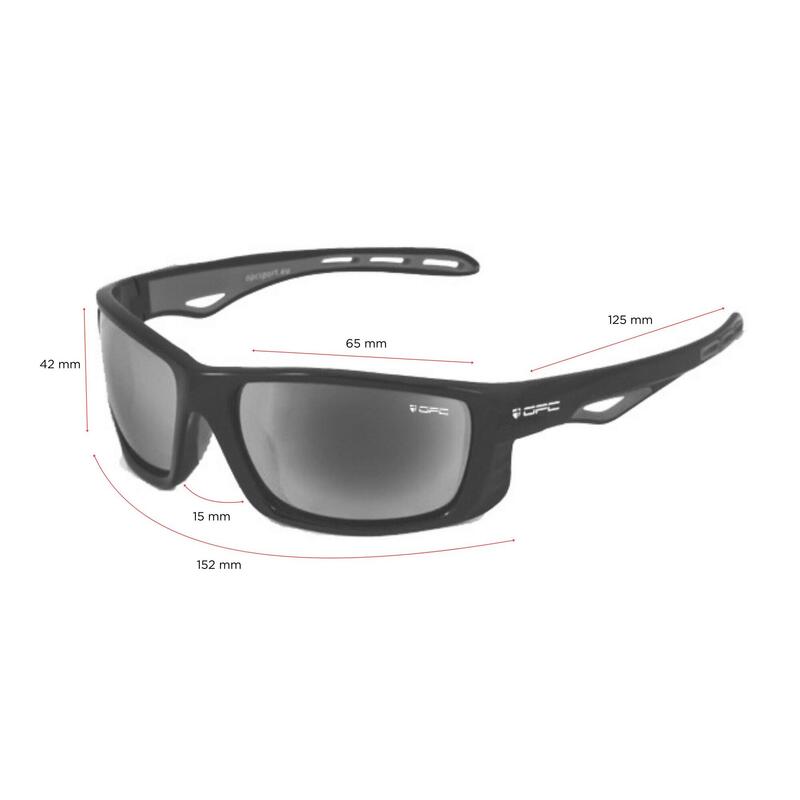 Okulary ochronne SPORT EVEREST Matt Black/Gray Clear + ETUI