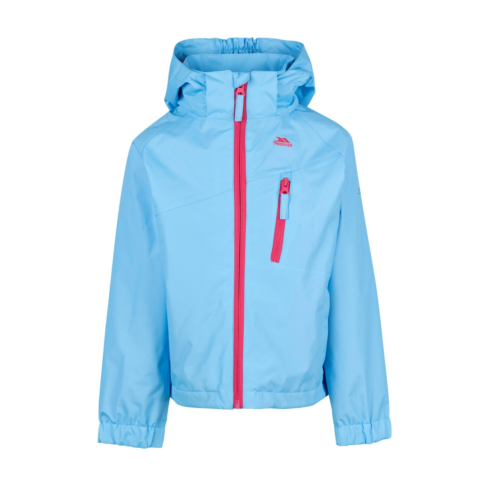 Girls' FLEXIE Waterproof Jacket (Sky Blue)