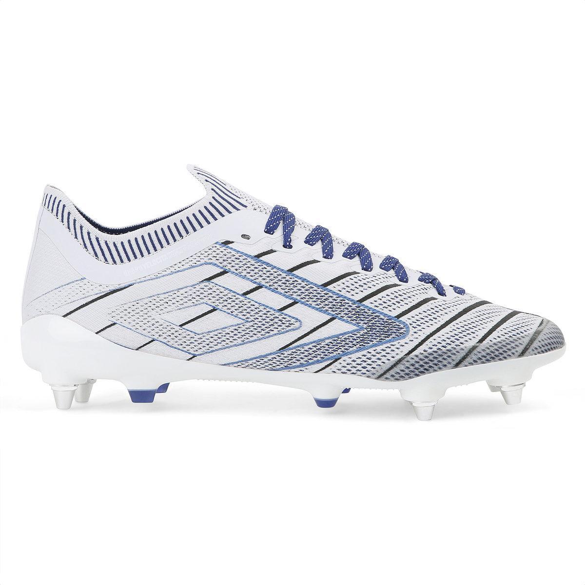 VELOCITA ELIXIR PRO Men's soccer shoe (White / Black / Royal Blue)