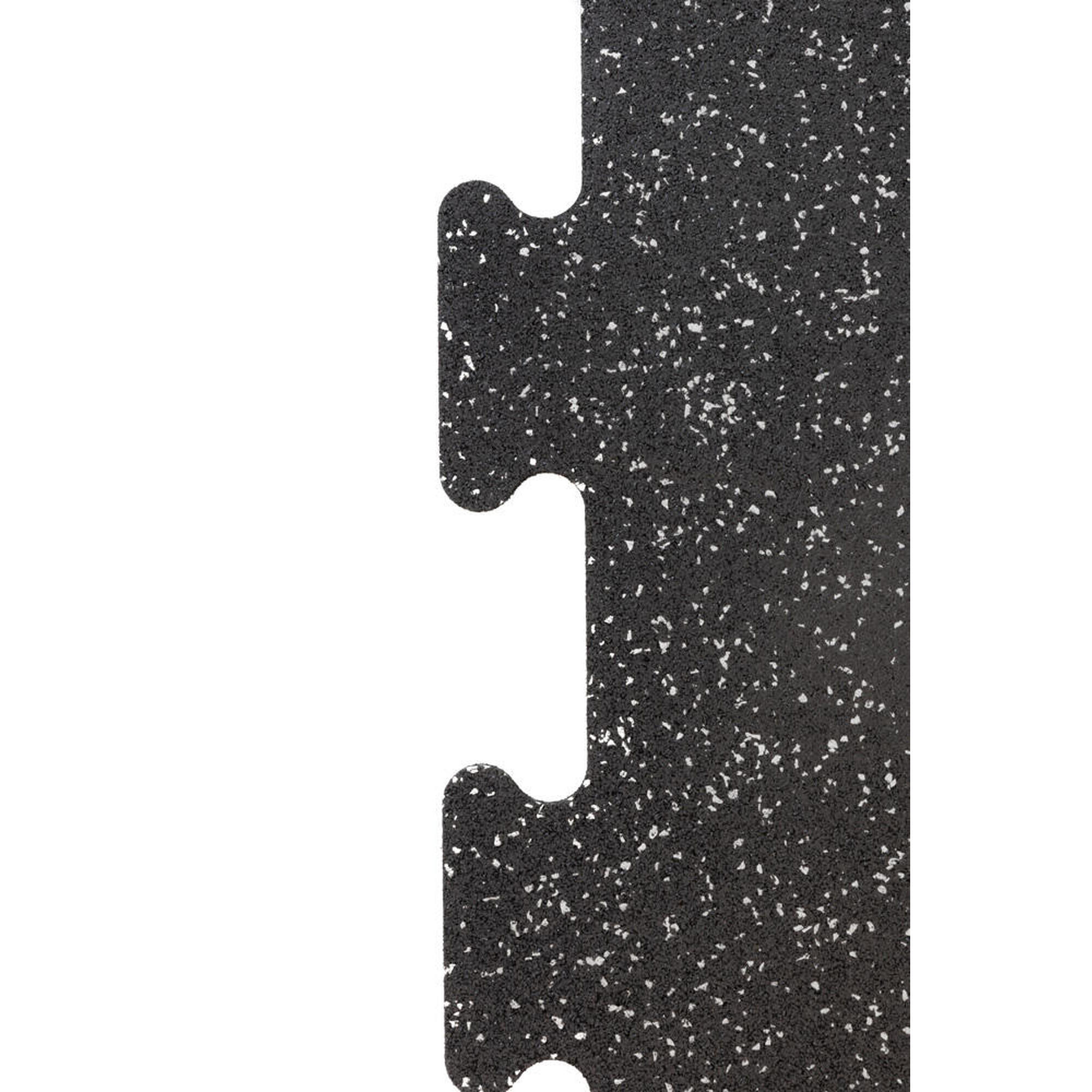Pardoseala sport Tigla Puzzle 8mm - 100x100 cm - Neagra cu Gri