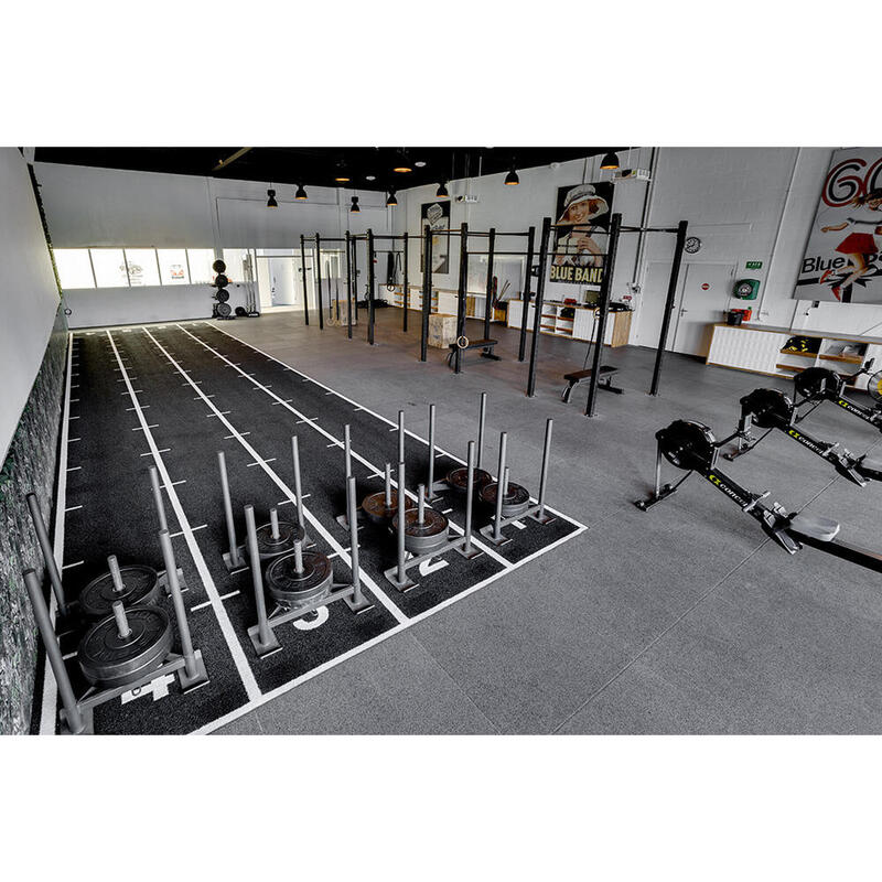 Gresie sport pentru pardoseală 20mm - 100x100cm - Antracit