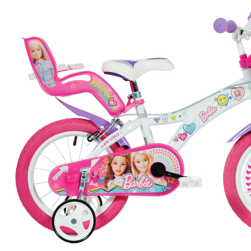 Fiets 16 inch 5-7 jaar Barbie