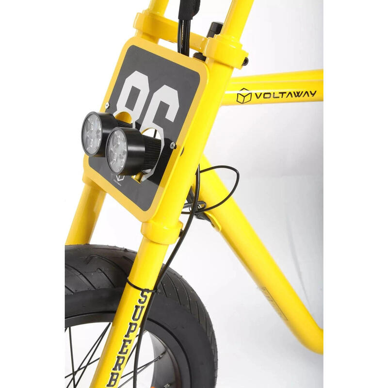 Elektrische fiets Voltaway Passenger Fat Bike Geel Zwart