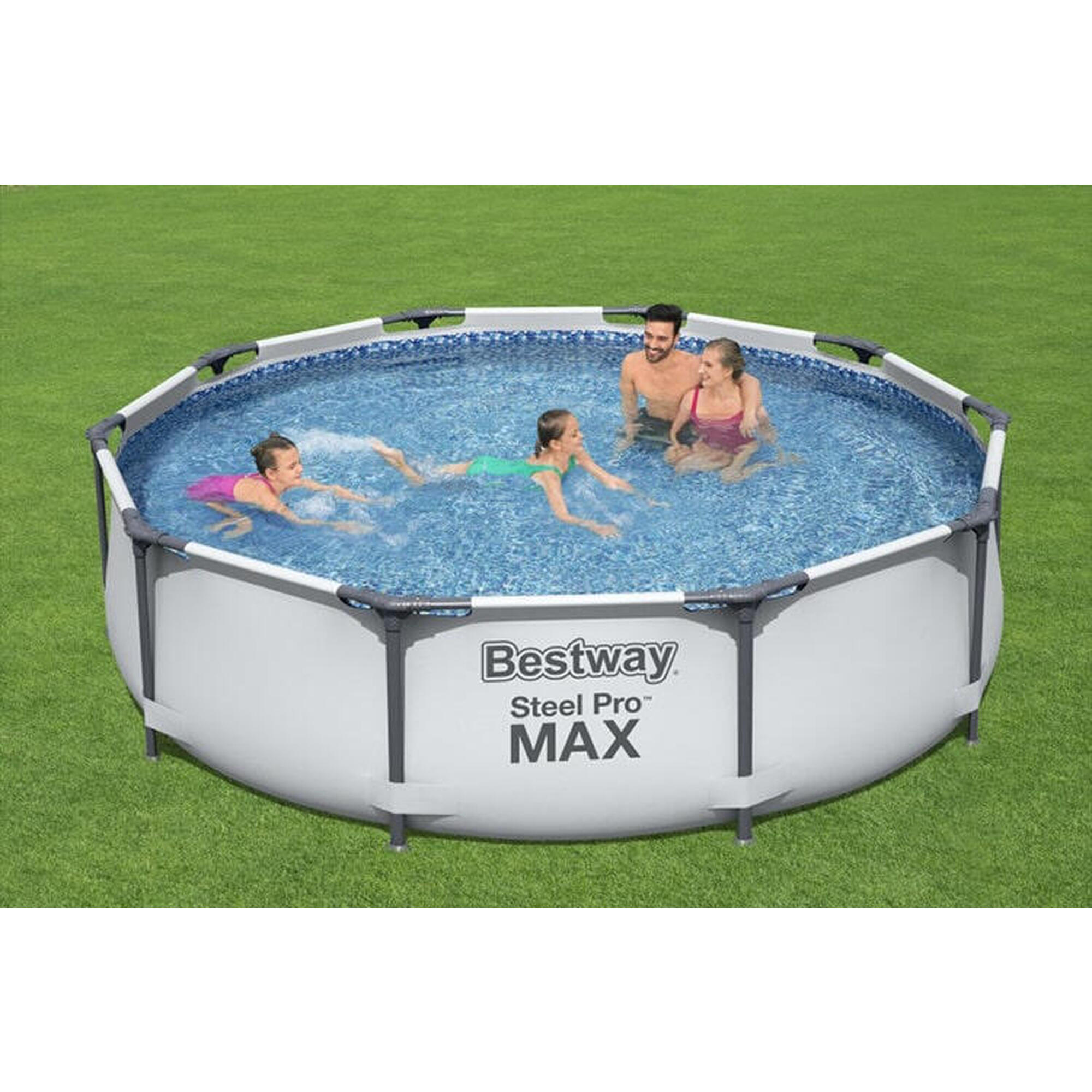 Conjunto de Piscina Desmontável Bestway® Steel Pro MAX™ de 3,05 m x 76 cm