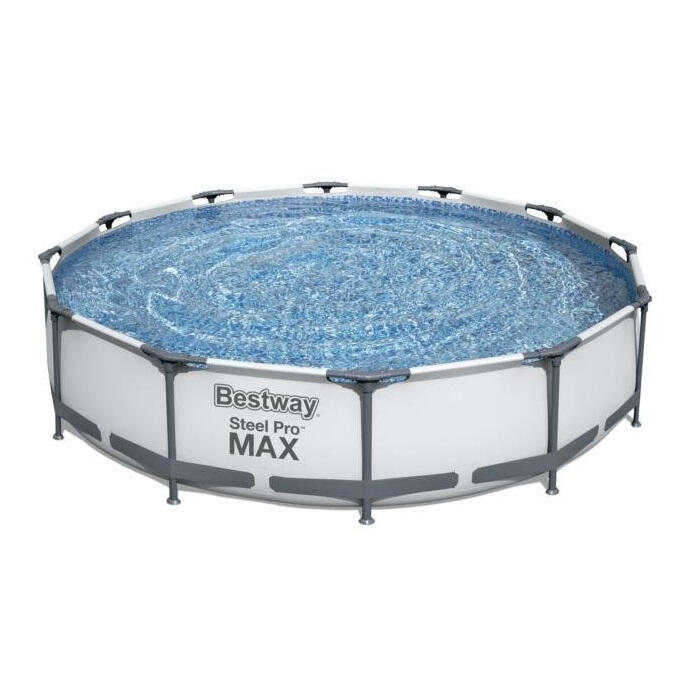 Conjunto de piscina desmontável bestway steel pro max de 3,66 m x 76 cm