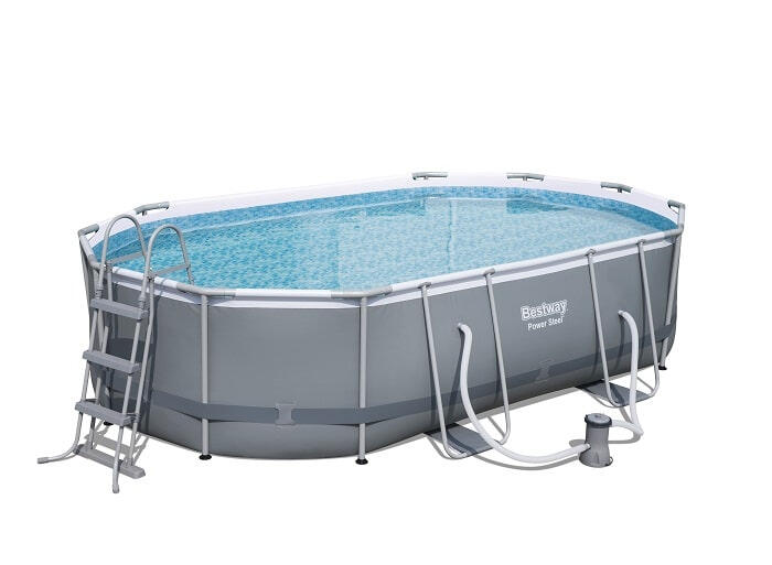 Piscina Desmontable Tubular Bestway Power Steel Oval 488x305x107 cm con Depurado 4/7