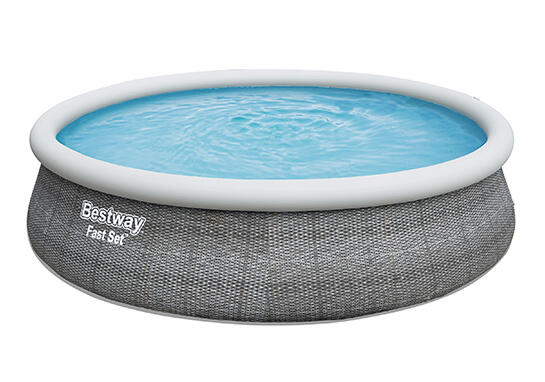 Piscina Hinchable Fast Set Bestway Ratán 457x107 cm con Depuradora Cartucho 2.00 2/7