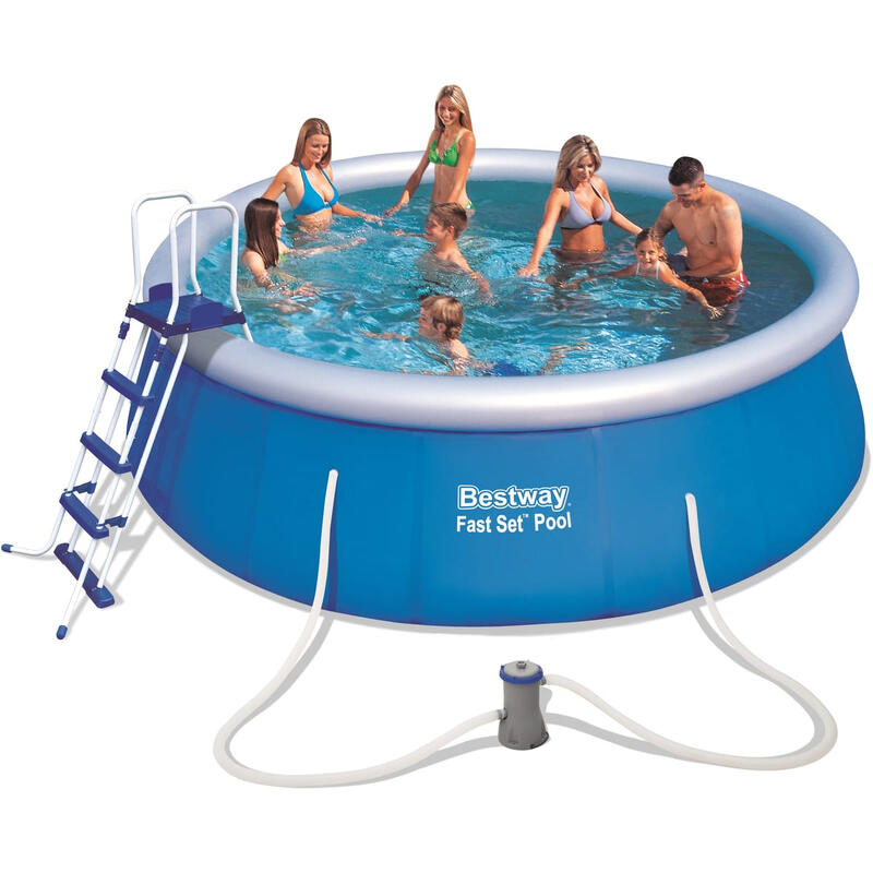 BESTWAY Piscine autoportante Fast Set ronde 457 x 122 cm avec accessoires