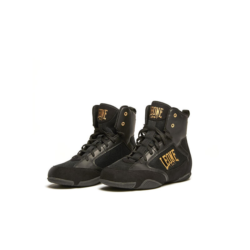 Bota boxeo adulto Leone1947  premium negro