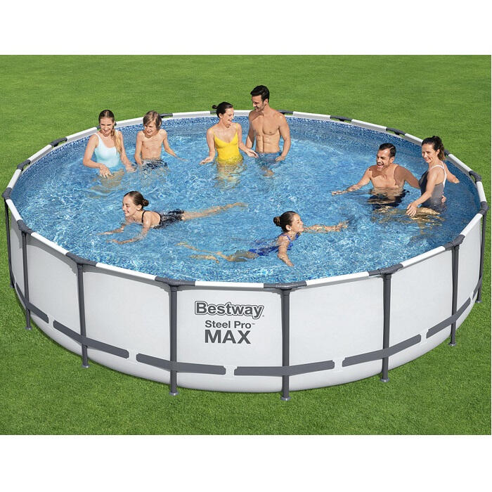 Kit piscine Bestway STEEL PRO MAX ronde Ø549x122cm