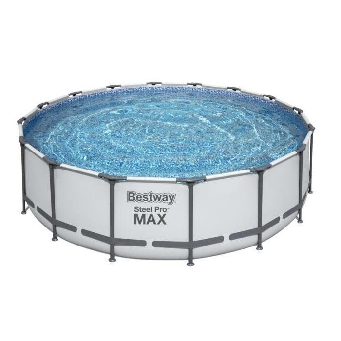 Basen stelażowy do ogrodu Bestway Steel Pro MAX Pool Set 488 x 122 cm 12w1