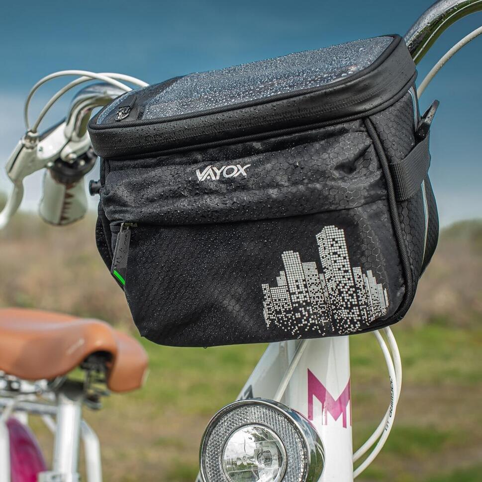 Sakwa rowerowa na kierownicę VAYOX VA0167 z etui na telefon 4,6l