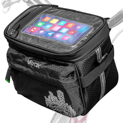 Borsa per manubrio bici VAYOX VA0167 con custodia per telefono 4.6 l