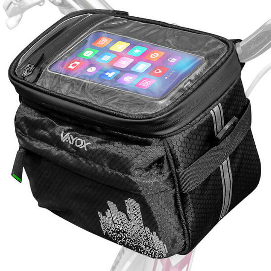 Borsa per manubrio bici VAYOX VA0167 con custodia per telefono 46 l