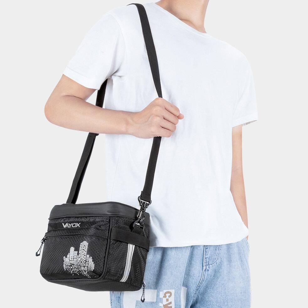 Lenkertasche für Fahrrad VAYOX VA0167 mit Handytasche, 4,6l 7/8