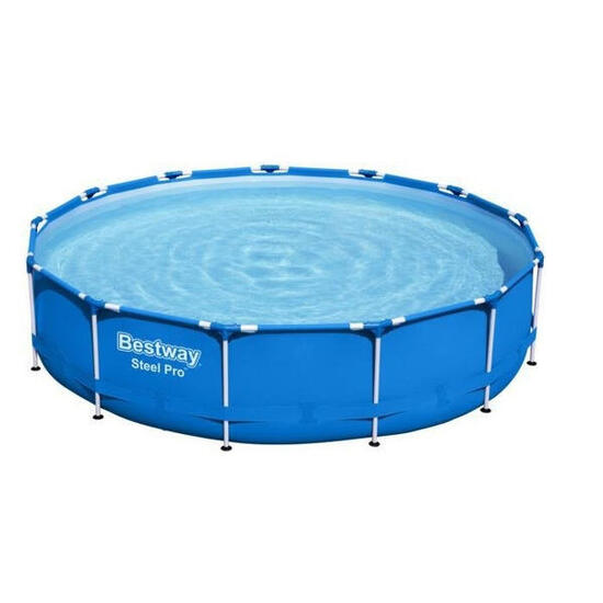 BESTWAY Piscine hors sol ronde Steel Pro™ 396 x 84 cm avec filtre à cartouche