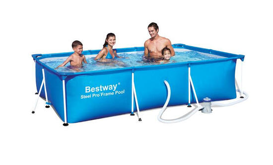 Bestway Piscine hors sol rectangulaire Steel Pro® 300 x 201 x 66 cm Bestway