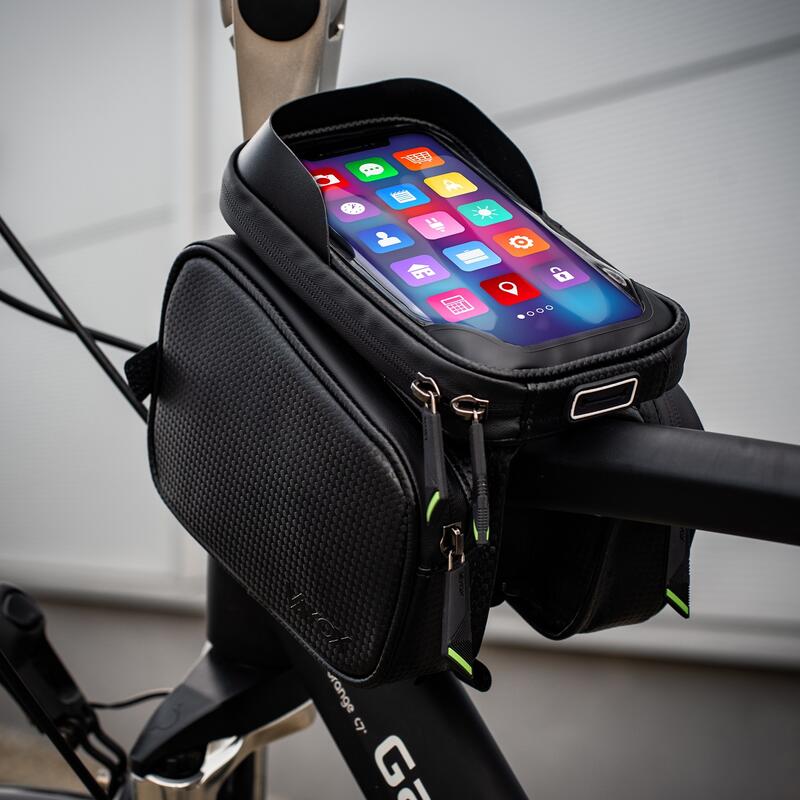 Saco para bicicleta no quadro VAYOX VA0168 com estojo para telefone