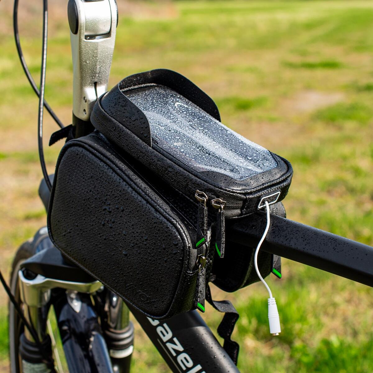 Saco para bicicleta no quadro VAYOX VA0168 com estojo para telefone 7/7