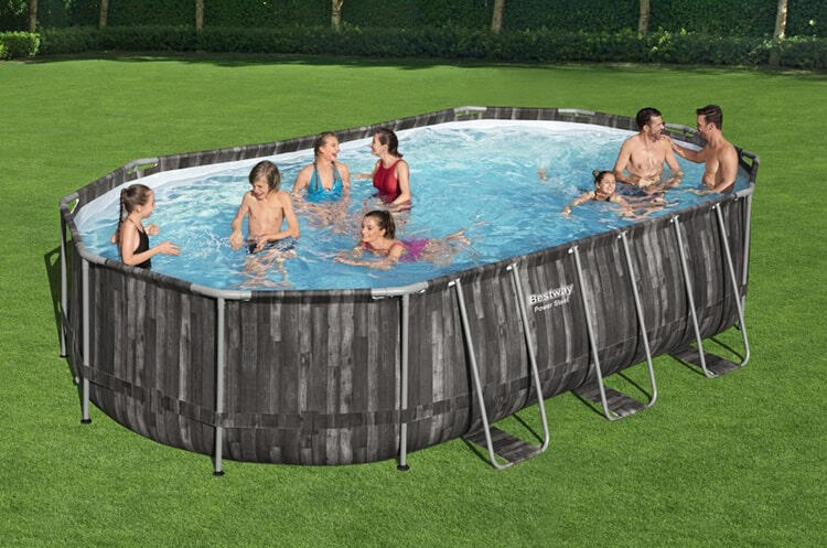 Piscina Desmontável Bestway Power Steel 610x366x122 cm Filtro Cartucho 5.678 L/H 5/7