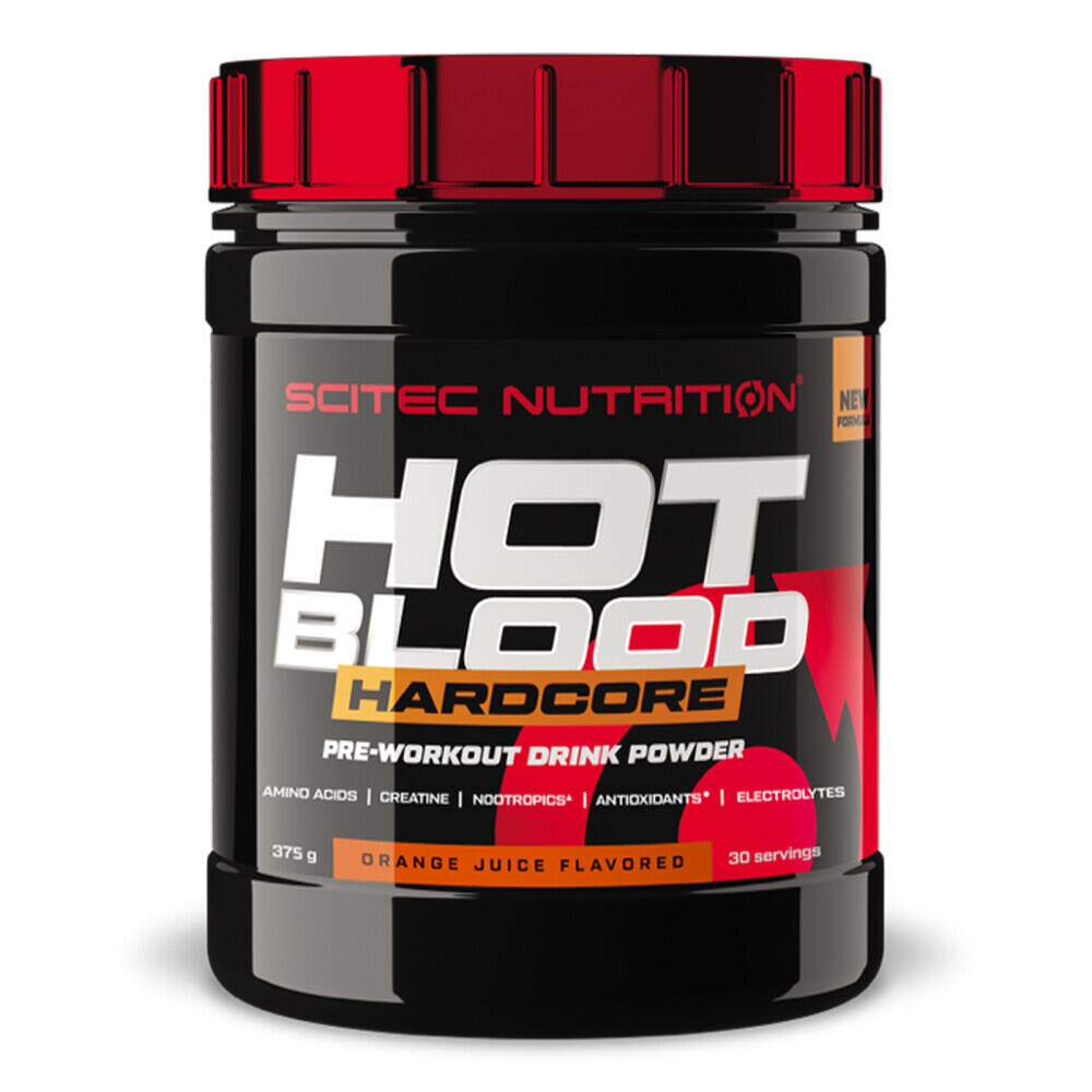 SCITEC NUTRITION Hot blood hardcore - 375g Laranja da Scitec Nutrition