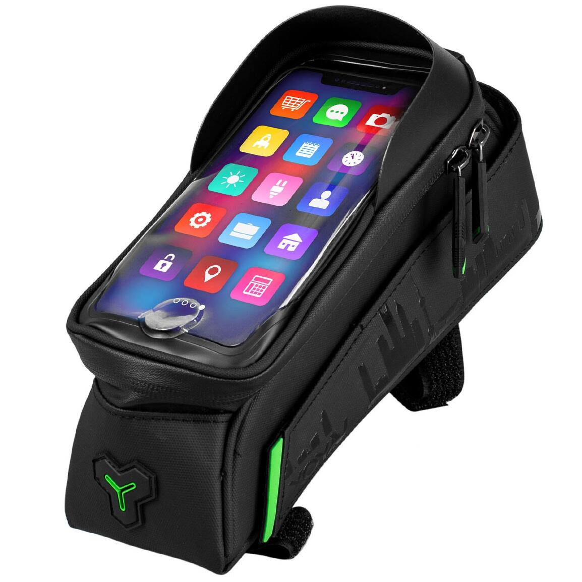 Saco para bicicleta no quadro VAYOX VA0170 com estojo para telefone 3/7
