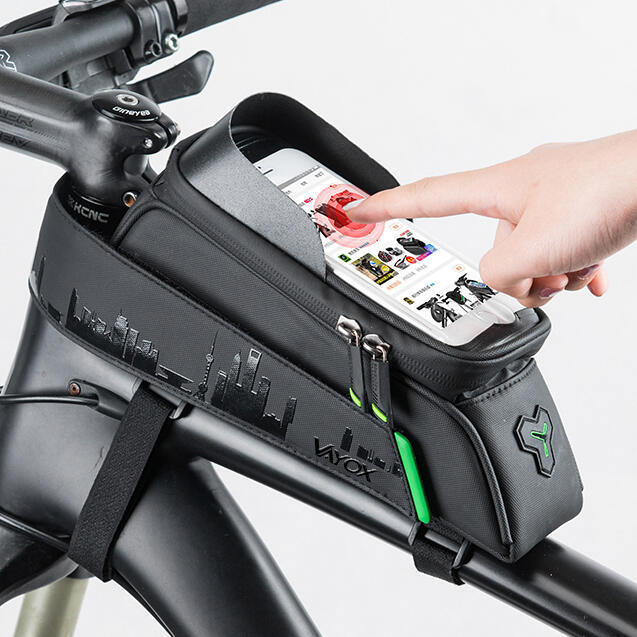 Saco para bicicleta no quadro VAYOX VA0170 com estojo para telefone 6/7