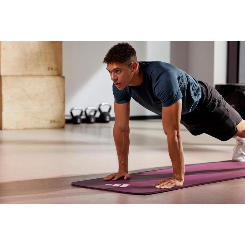 Tapis de fitness, 10mm, Maroon