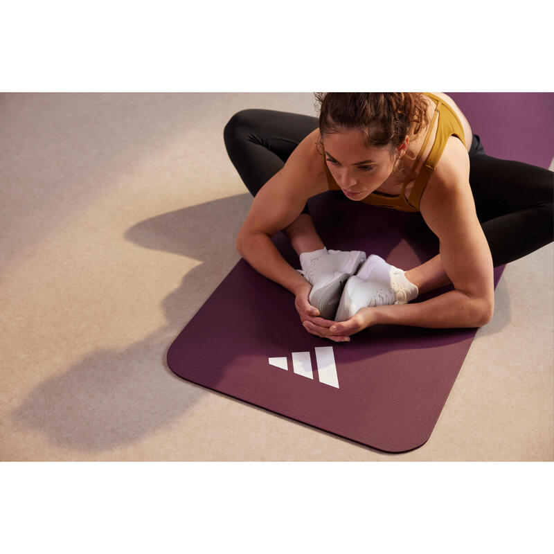 Tapis de fitness, 7mm, Maroon