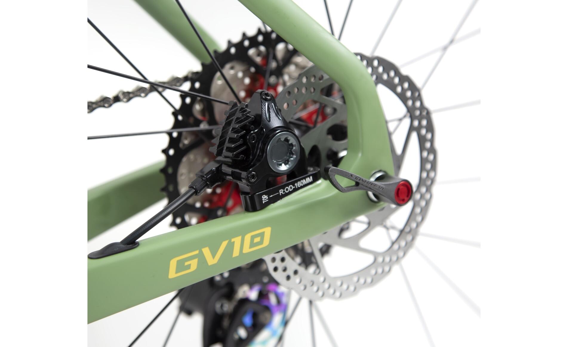 BICICLETA DE GRAVEL DE CARBONO LOBITO GV10 2024 VERDE 48" 5/7