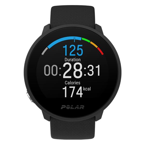 MONTRE CONNECTÉE FITNESS AVEC SUIVI DU SOMMEIL (SILICONE) POLAR UNITE NOIR