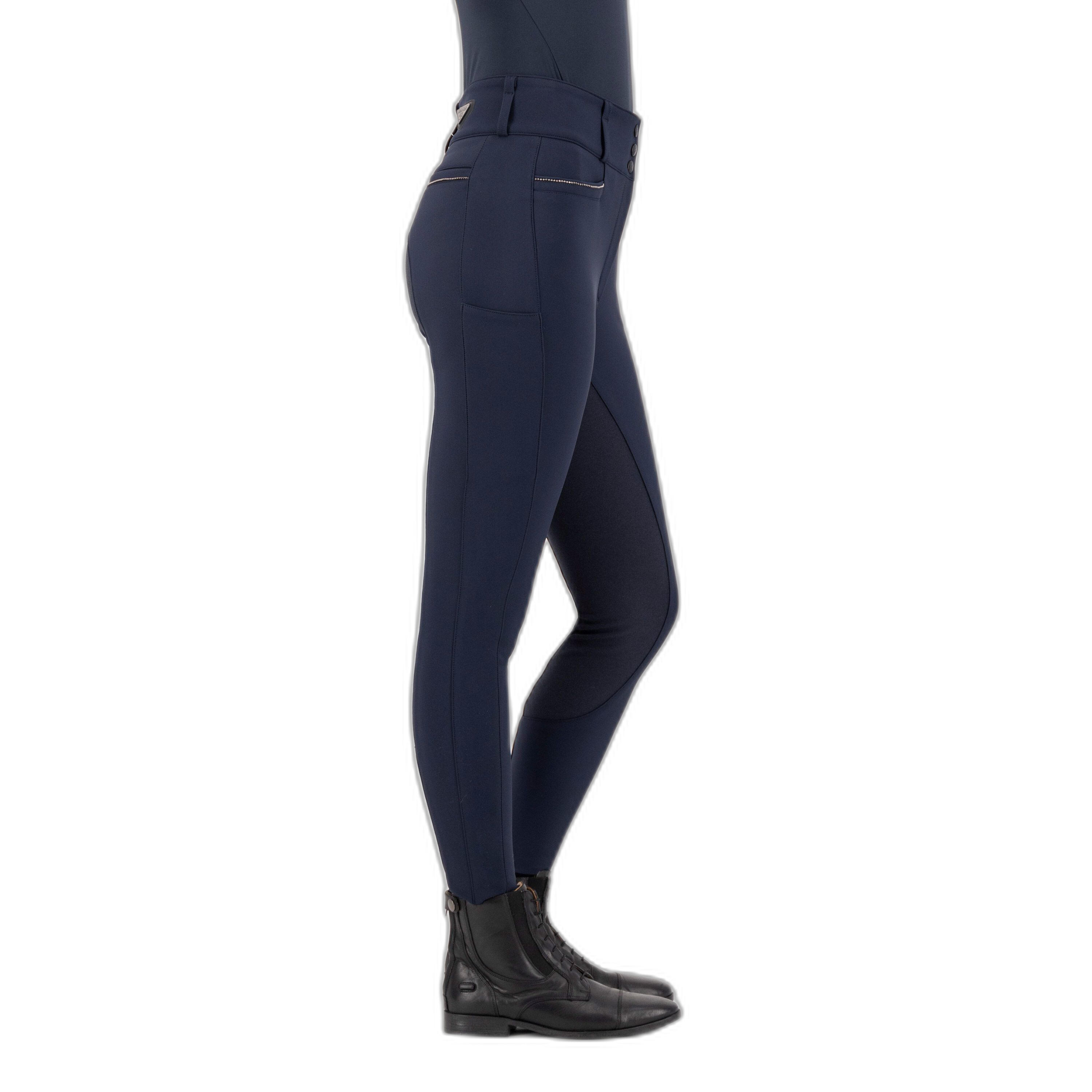 Reithose full grip hohe Taille Frau Euro-Star Arielle 4/4