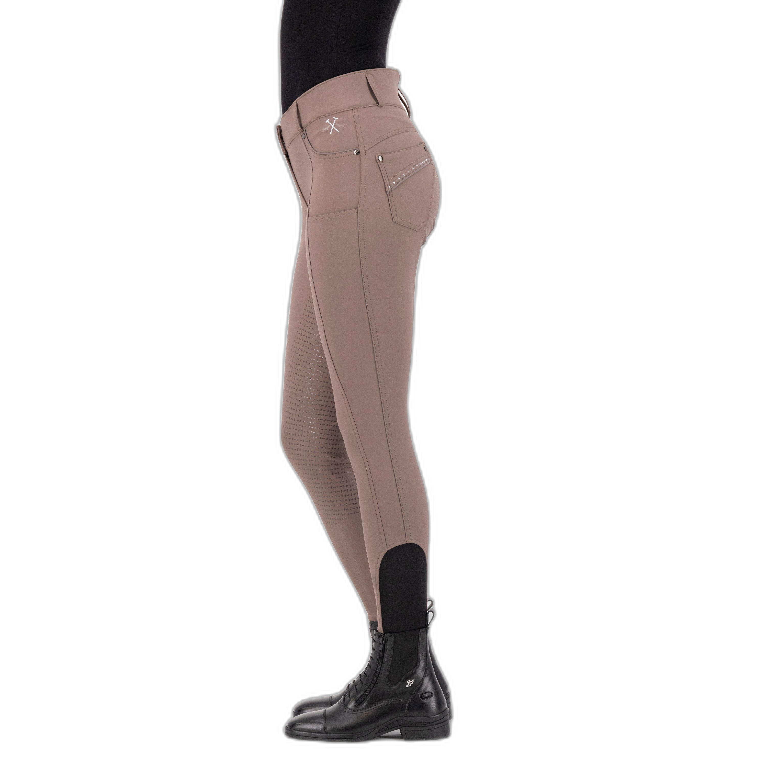 Pantaloni da equitazione full grip da donna HV Polo Ellen Highwaist 3/3