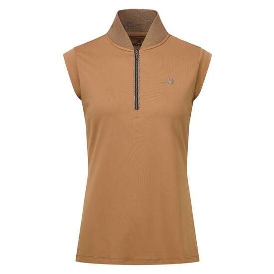 Ärmelloses Reittrikot mit halbem Reißverschluss, Damen Euro-Star Ramona