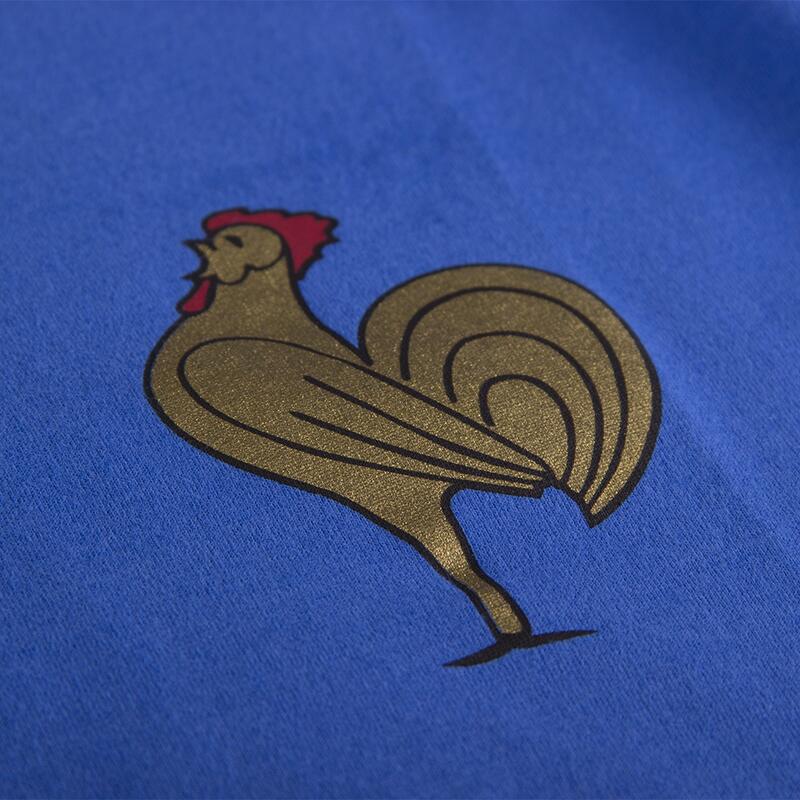 Camiseta manga corta fútbol retro France Capitán