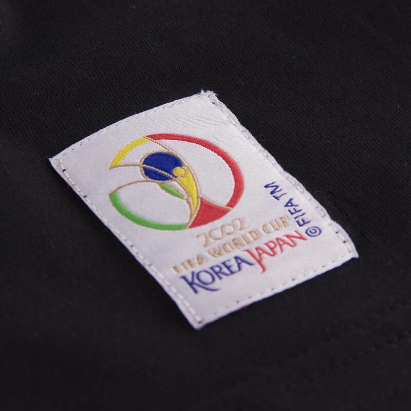 Koszulka dla dorosłych - Plakat Mistrzostw Świata Korea-Japonia 2002 - Czarny