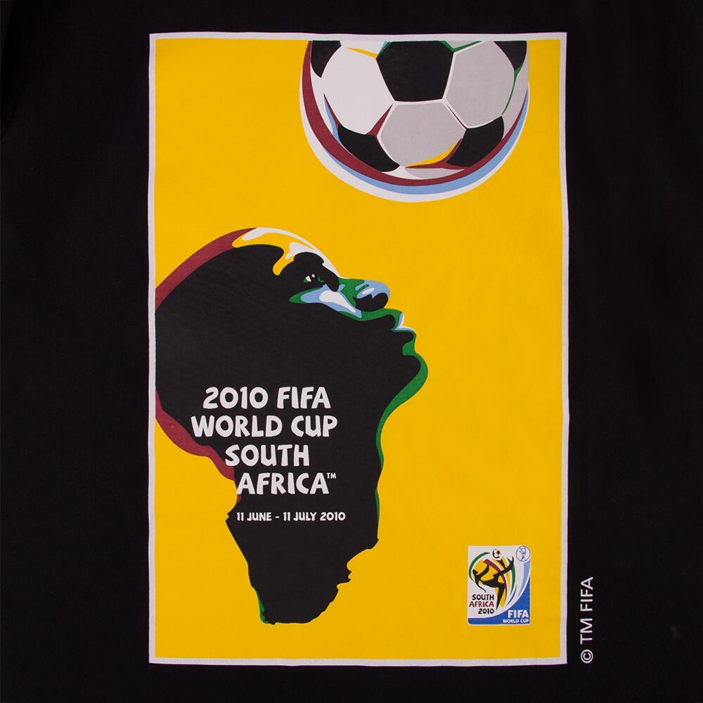 T-shirt - Heren - Zuid Afrika 2010 WK Poster - Korte mouw - Zwart 3/7