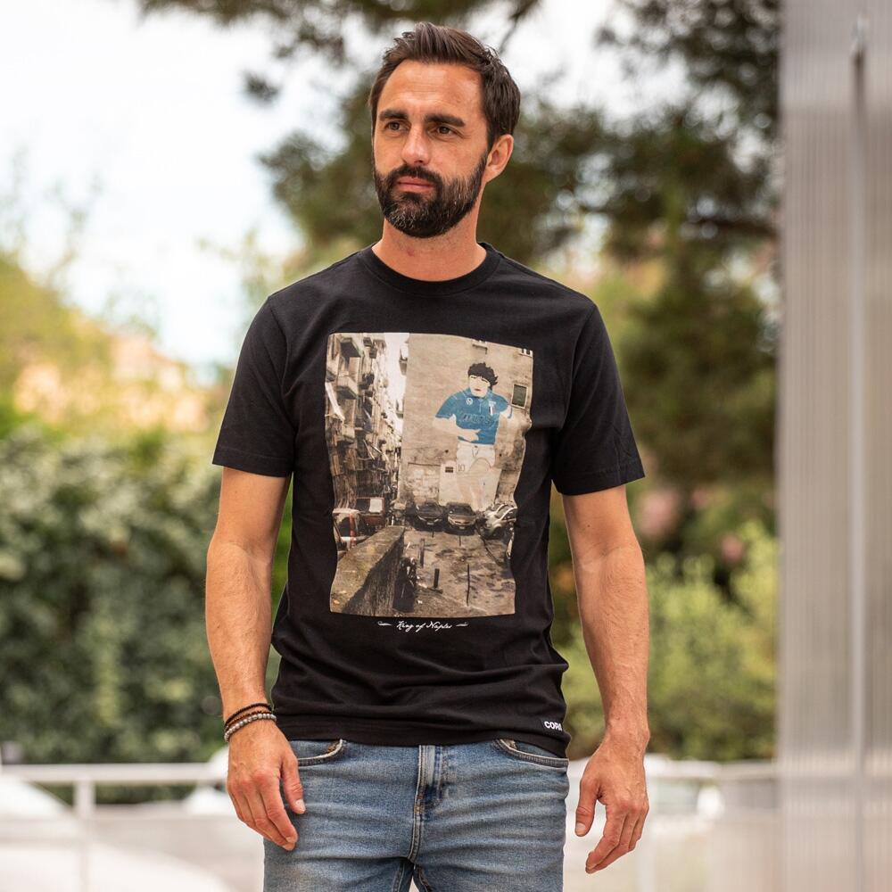 Herren - T-shirt - King of Naples- Kurzarm - Schwarz 2/5