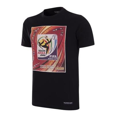 T-shirt - heren - panini fifa zuid afrika 2010 wk - korte mouw - zwart
