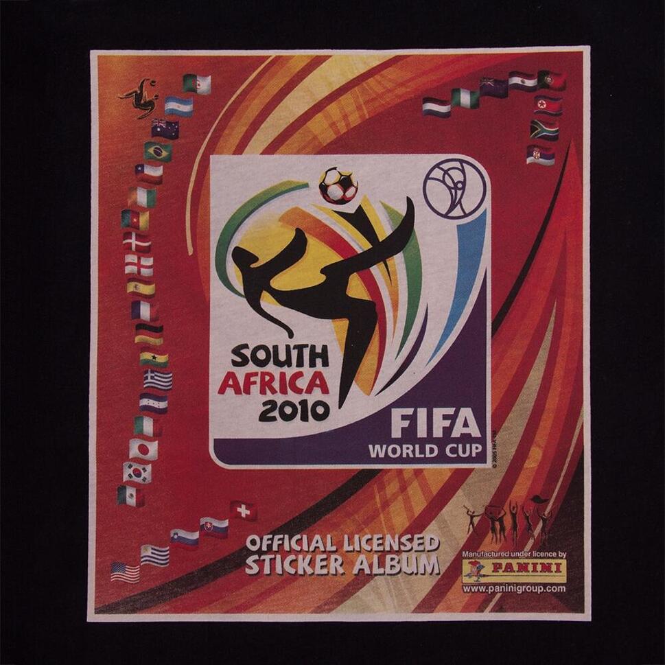 Koszulka dla dorosłych - Panini FIFA Mistrzostwa Świata RPA 2010 - Czarna