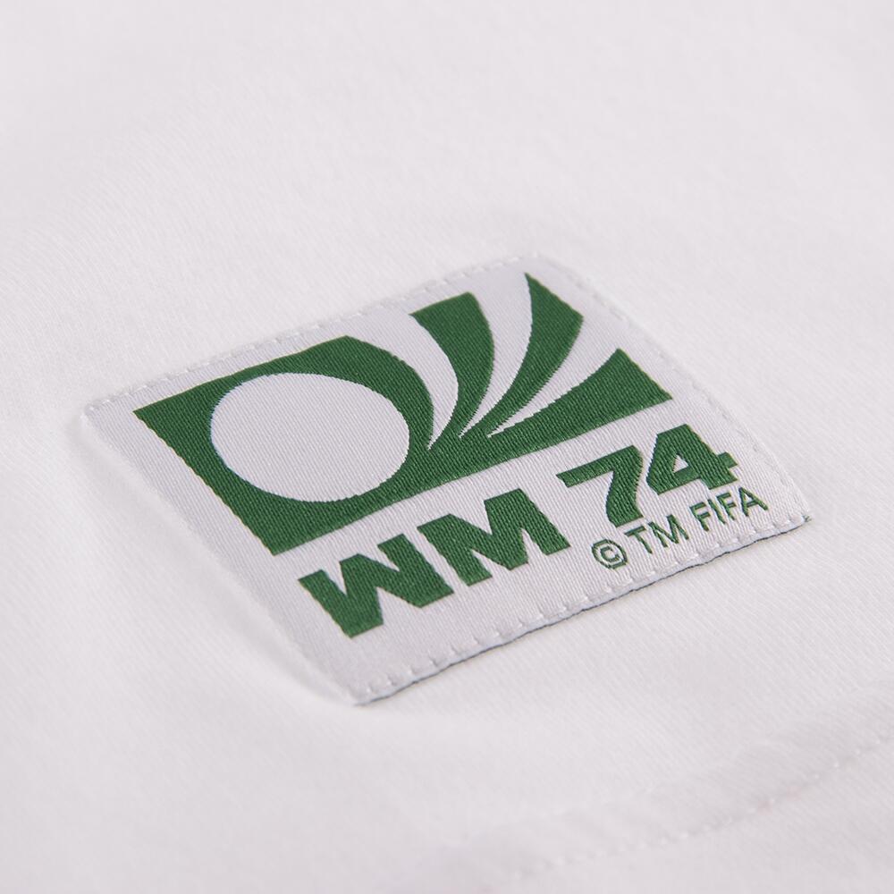 T-shirt - Heren - Duitsland 1974 WK Mascotte - Korte mouw - Wit 5/7