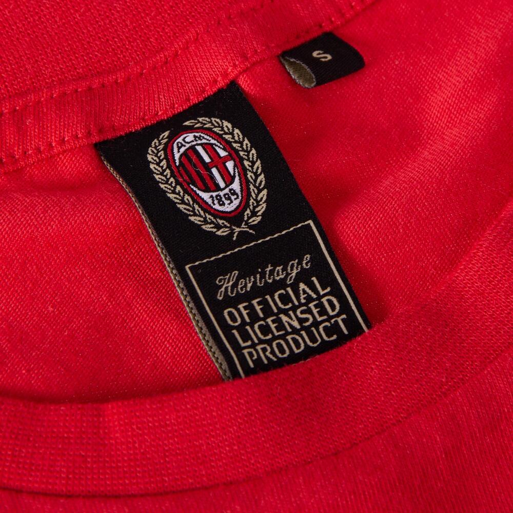 T-shirt - Heren - AC Milan CL 2003 Team - Geborduurd - Korte mouw - Rood 3/7