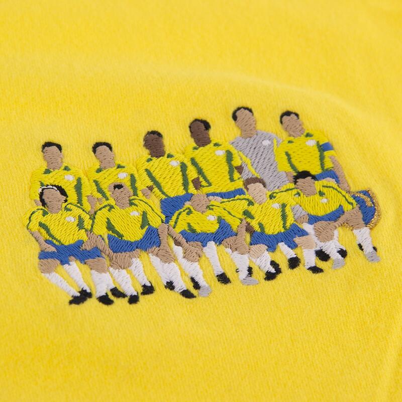 Brésil 2002 World Champions Embroidery T-Shirt