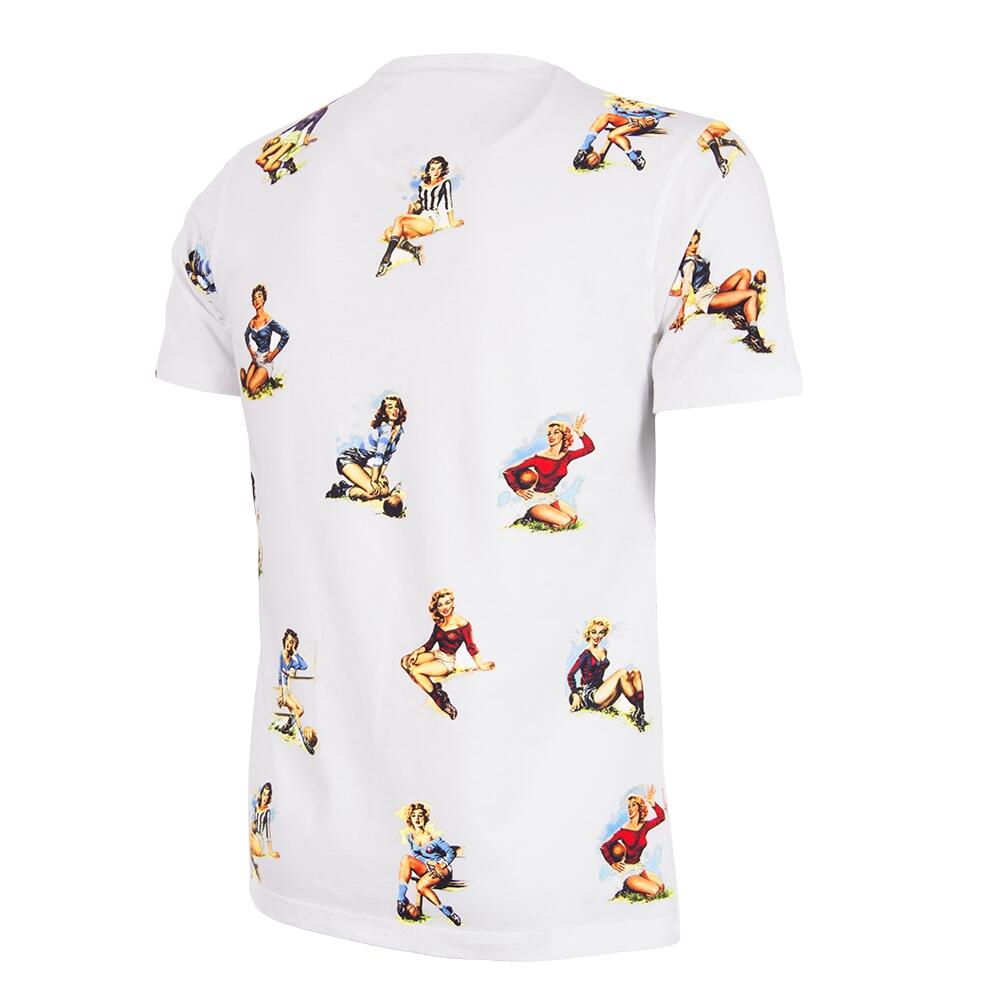 T-shirt - Heren - Calcio Donna - Korte mouw - Wit 3/7
